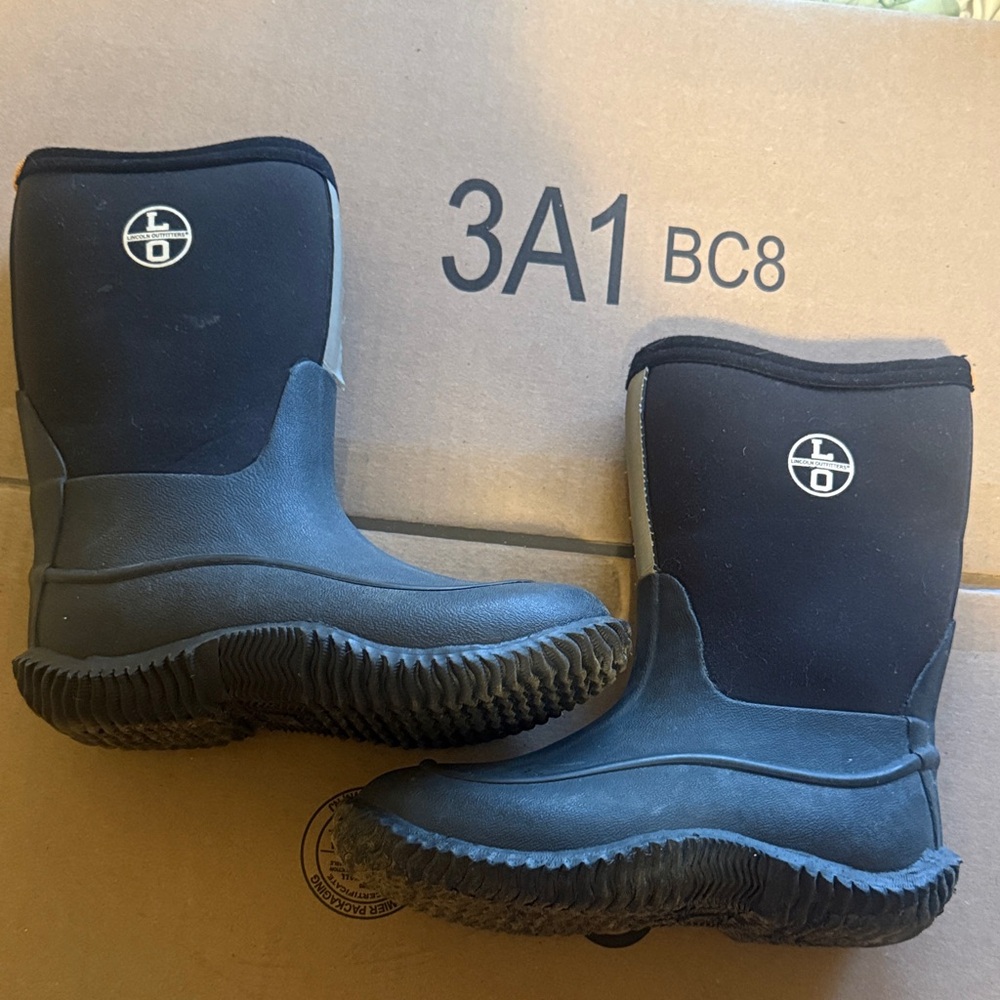 Kids Black Boots